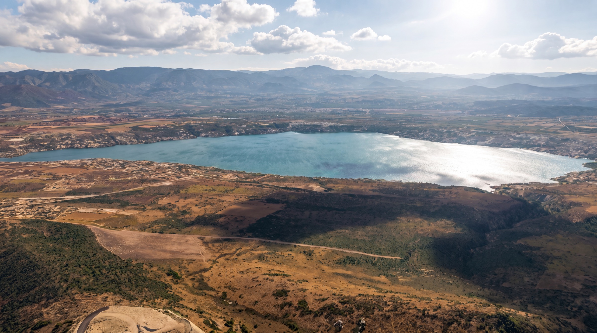 Vista aérea de Linda Vista del Lago